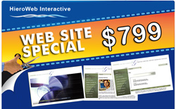 Hieroweb Interactive Professional Web Design Special $499